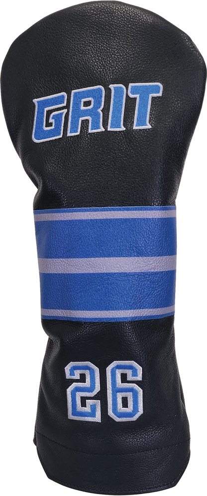 Detroit Grit Black Leather Driver Headcover #26