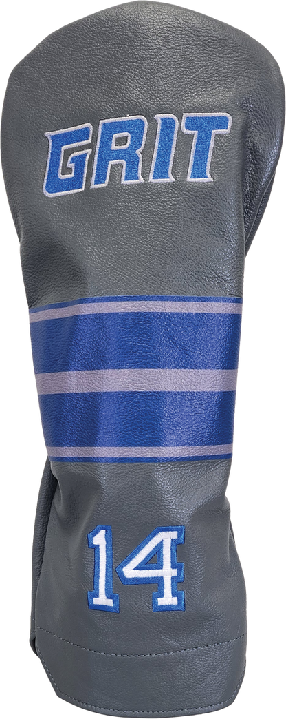 Detroit Grit Gray Leather Driver Headcover #14