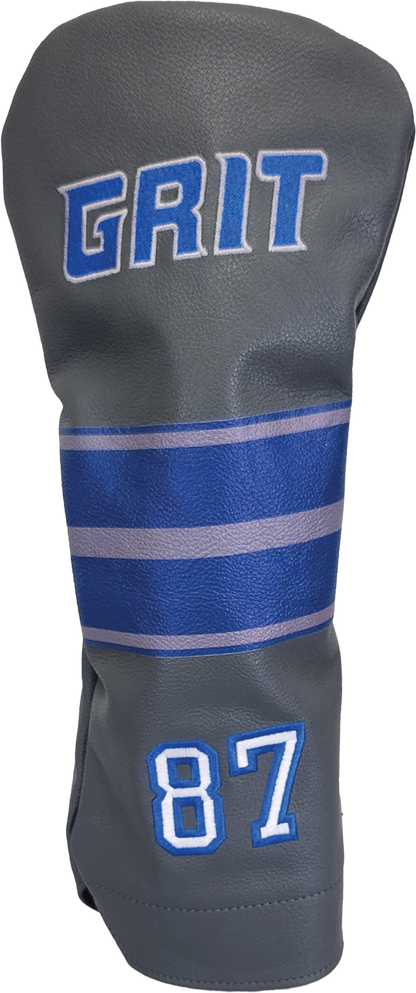 Detroit Grit Gray Leather Driver Headcover #87