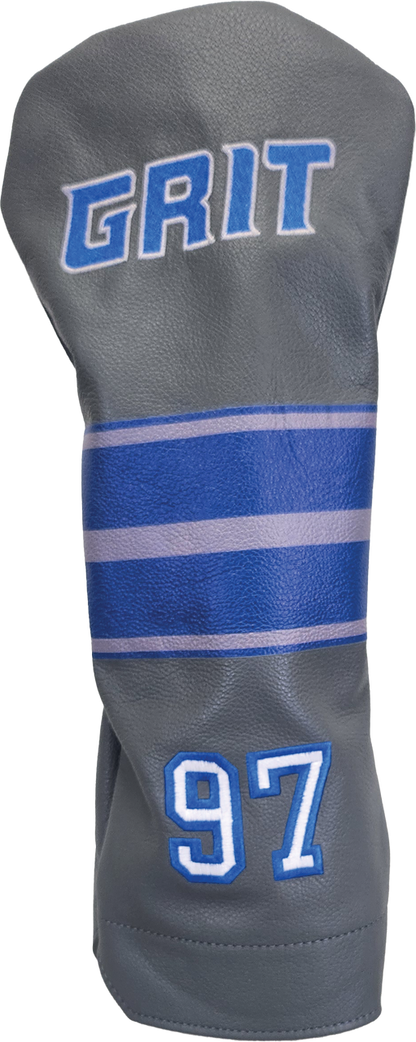 Detroit Grit Gray Leather Driver Headcover #97