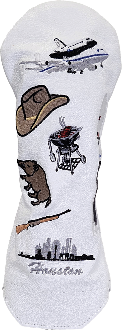 Houston Mural Fairway Headcover-White