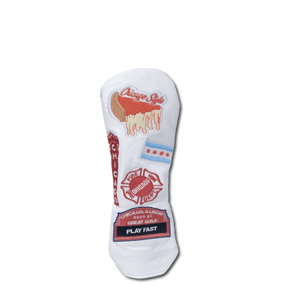 Chicago Cub Style Mural Leather Golf Headcovers