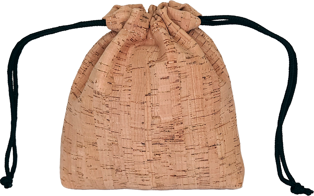 Cork Drawstring Player's Golf Accessory Pouch