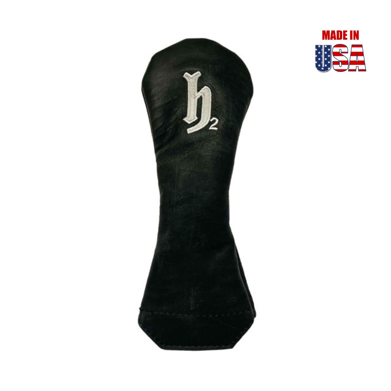 Hybrid H1 Black Pull-Up Leather with White Embroidery