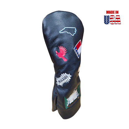 North Carolina Mural Black Driver Headcover 2
