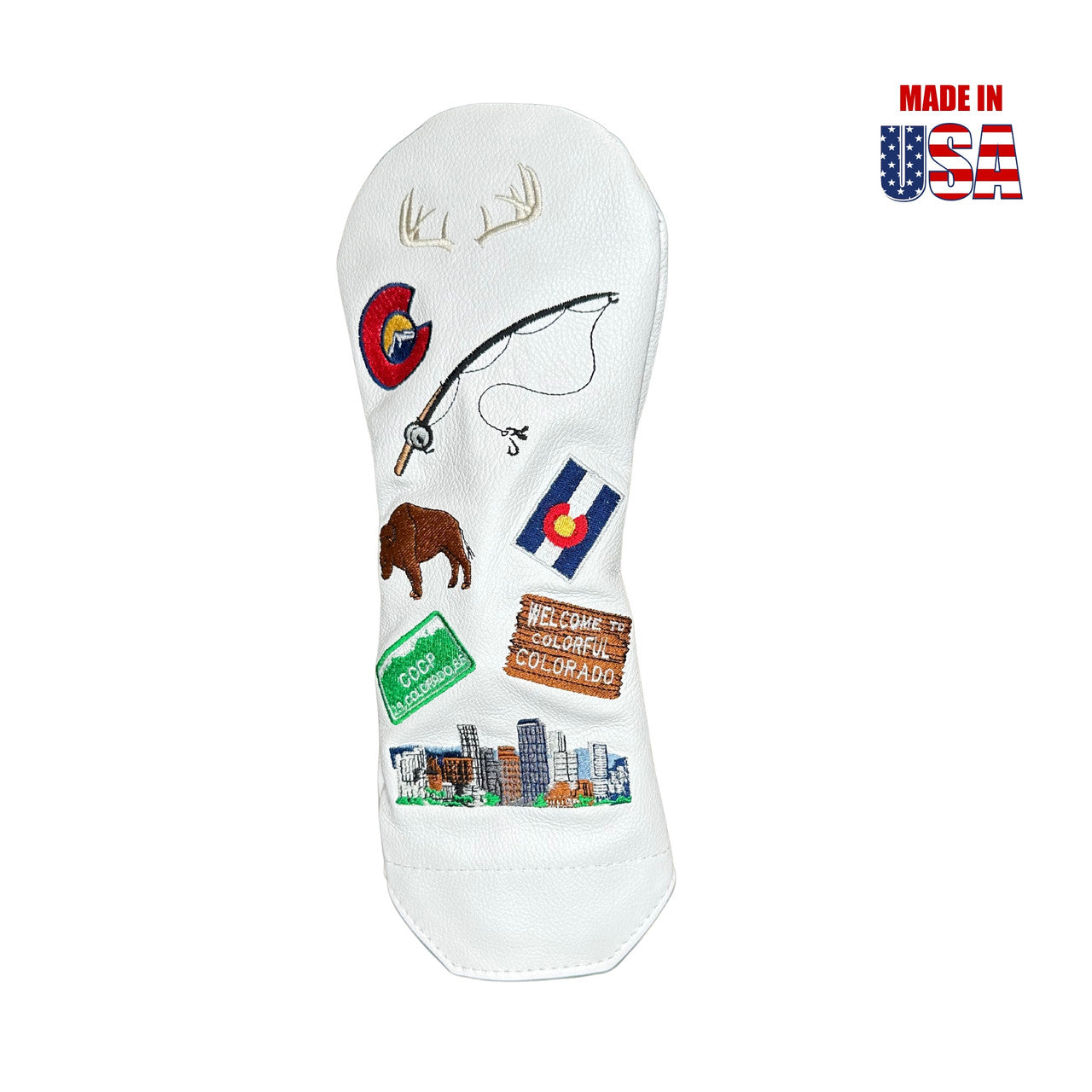 White American Leather Fairway Headcover with Colorado Mural 3, winstoncollection.com