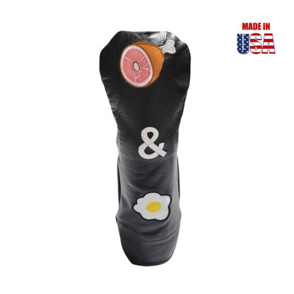 Ham & Egg Headcovers from Winston Collection, Fairway, Black