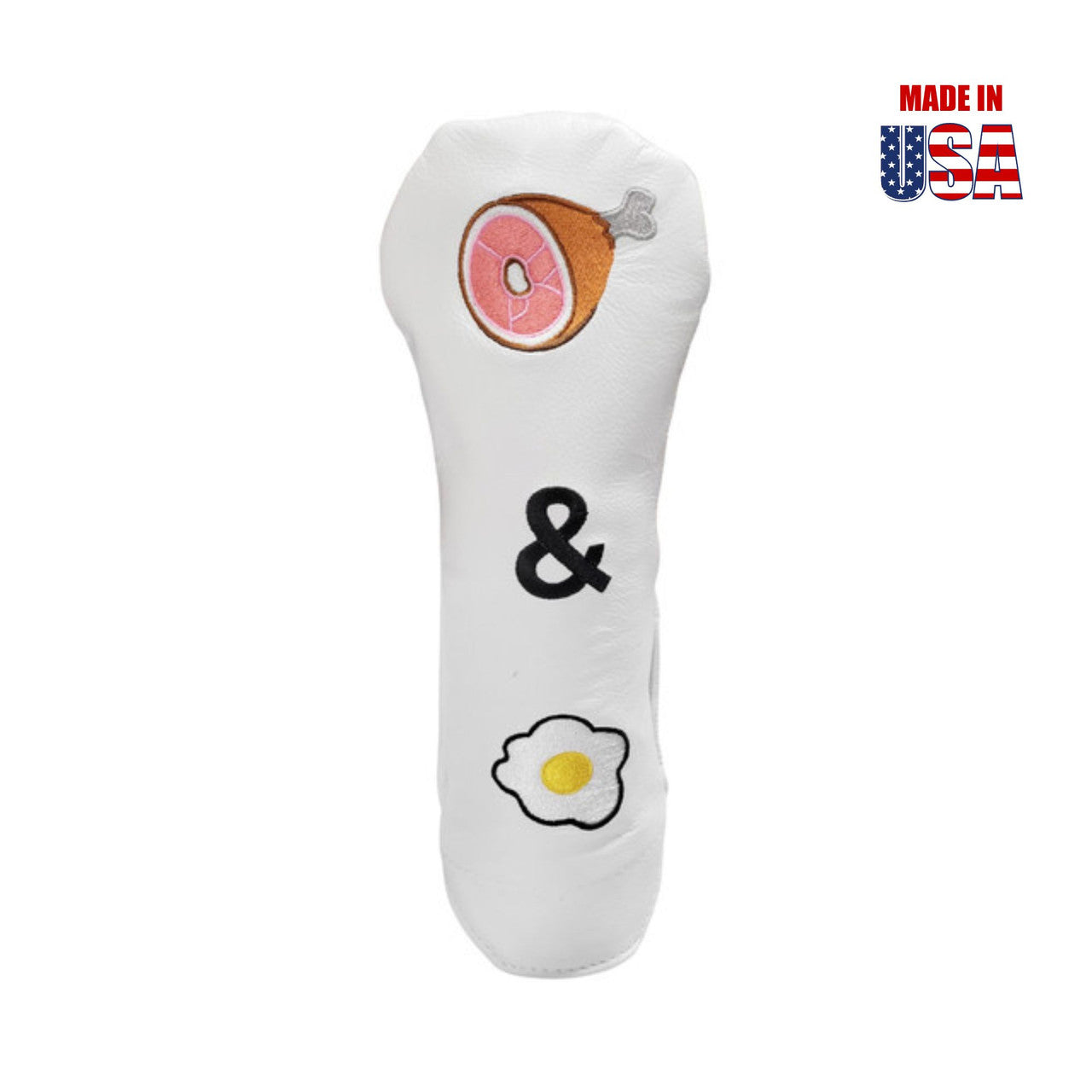 Ham & Egg Headcovers from Winston Collection, Fairway, White
