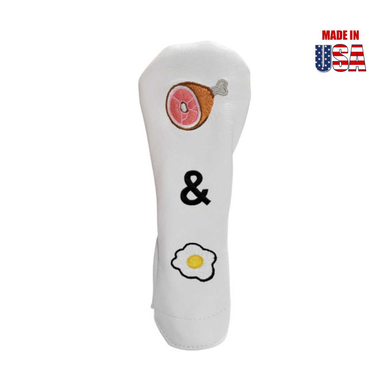 Ham & Egg Headcovers from Winston Collection, Hybrid, White