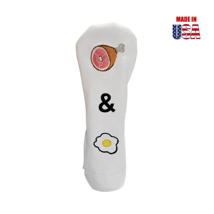 Ham & Egg Headcovers from Winston Collection, Hybrid, White