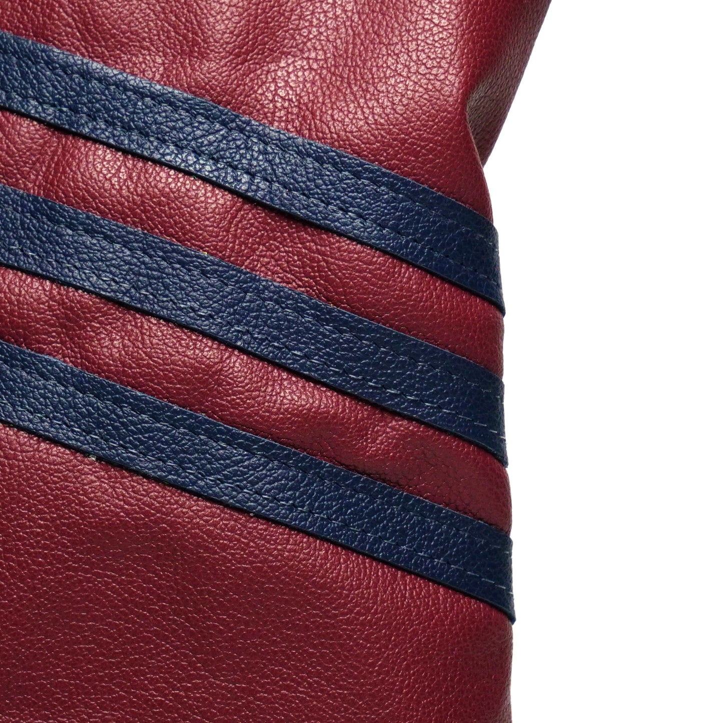 Three Stripe Circle One Leather Driver Headcovers - Winston Collection