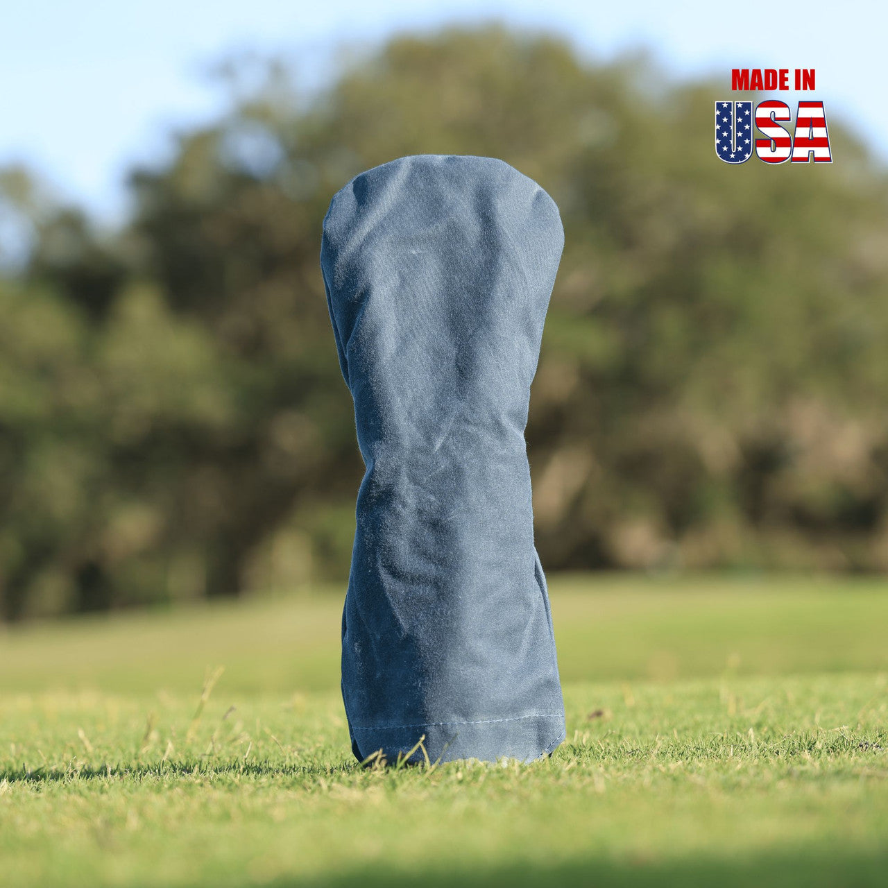 Solid Charcoal Waxed Canvas Golf Headcovers 5
