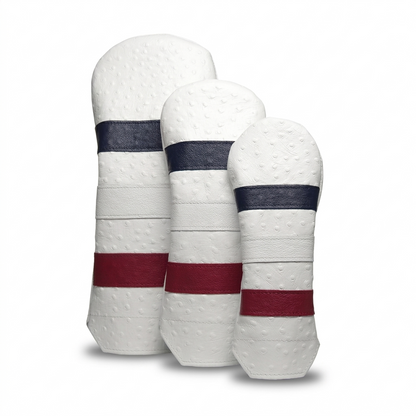 Ostrich-Print Leather Leather Golf Headcovers