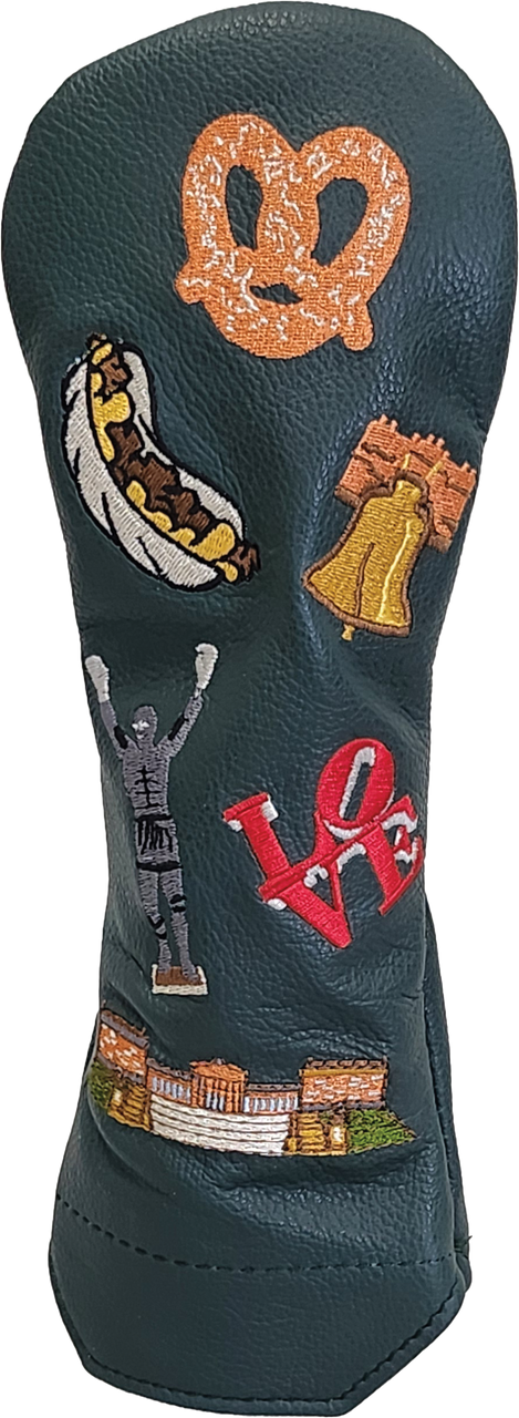 Philadelphia Historical Leather Headcovers Dark Green Hybrid
