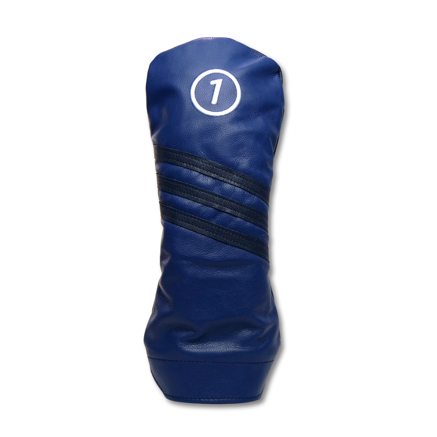Three Stripe Circle One Leather Driver Headcovers - Winston Collection