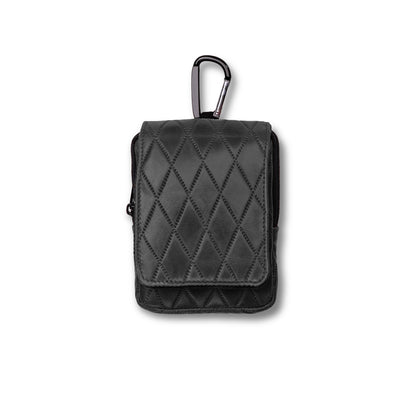 Aberdeen Diamond Leather Range Finder Case - Black