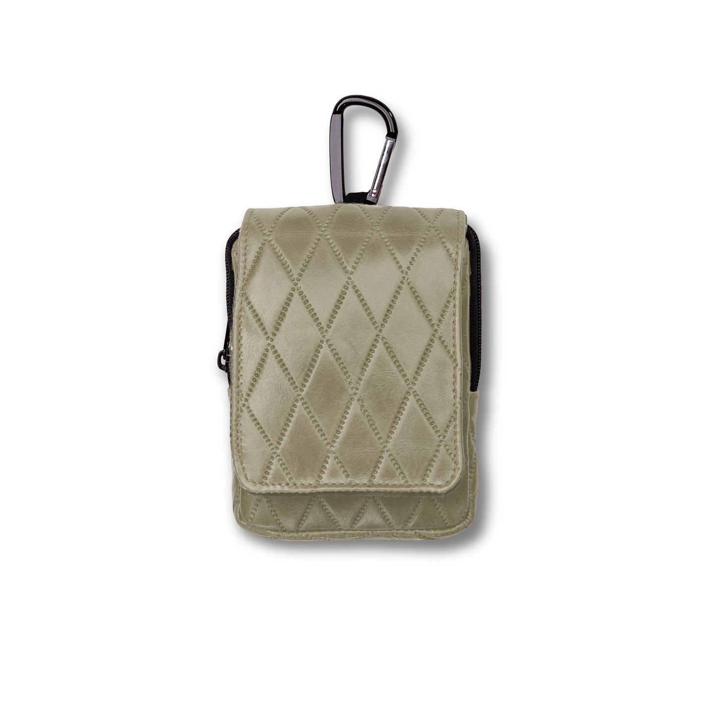 Aberdeen Diamond Leather Range Finder Case - Bone