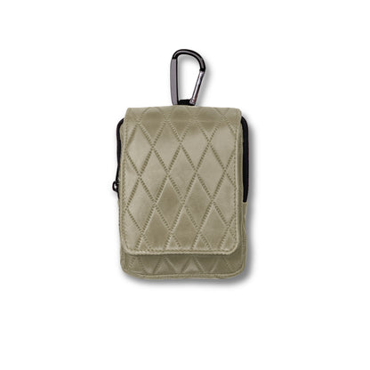 Aberdeen Diamond Leather Range Finder Case - Bone