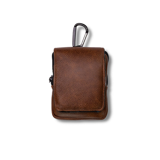 Italian Torino Leather Range Finder Case - Torino Leather - Brown Preston