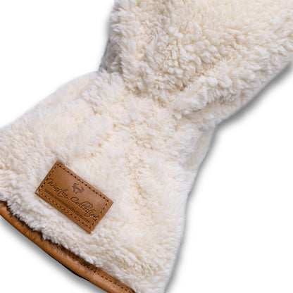 Sherpa Fleece Headcovers - Driver - Cream