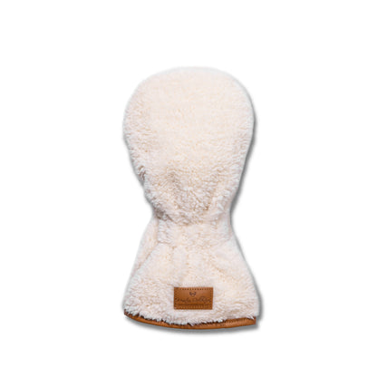Sherpa Fleece Headcovers - Driver - Cream