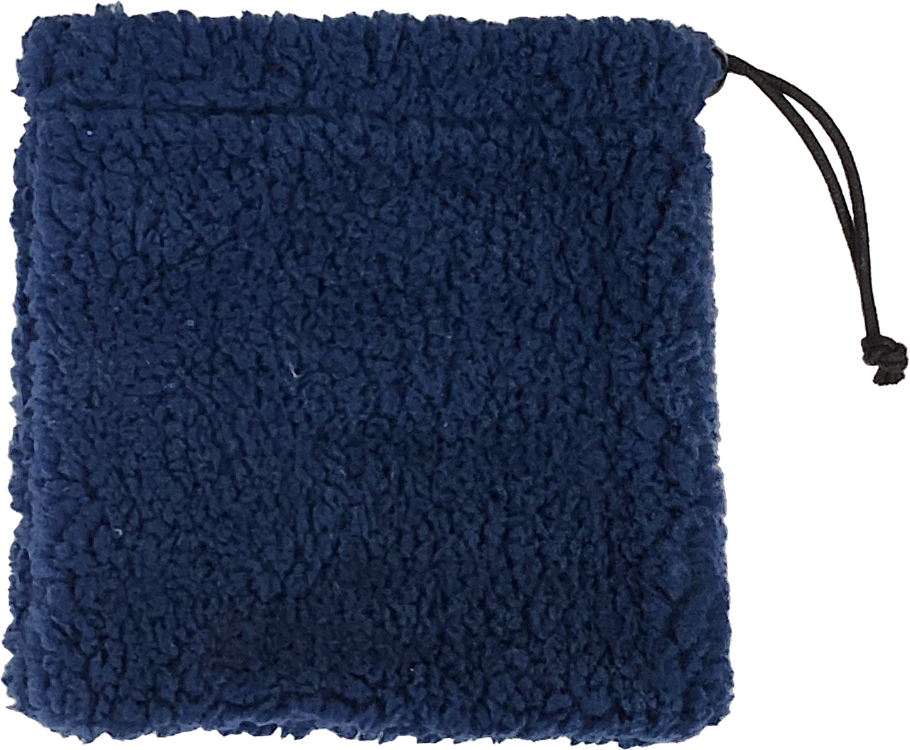 Sherpa Fleece Drawstring Pouch Navy