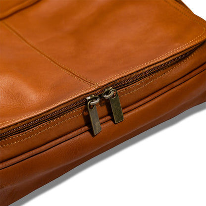 Deluxe Shoe Bag in Colombian Leather - Tan