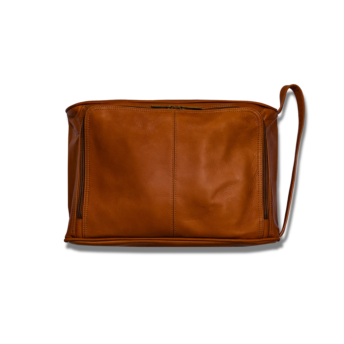 Deluxe Shoe Bag in Colombian Leather - Tan