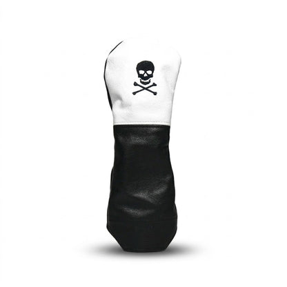 French Seam Skull & Crossbones Leather Golf Headcovers - Winston Collection