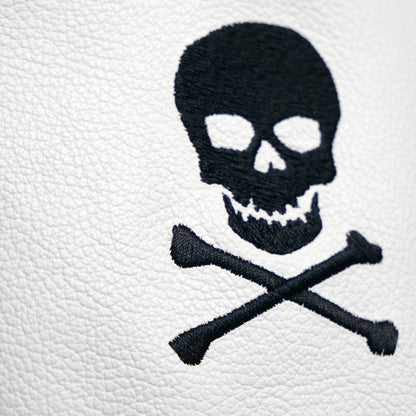 French Seam Skull & Crossbones Leather Golf Headcovers - Winston Collection
