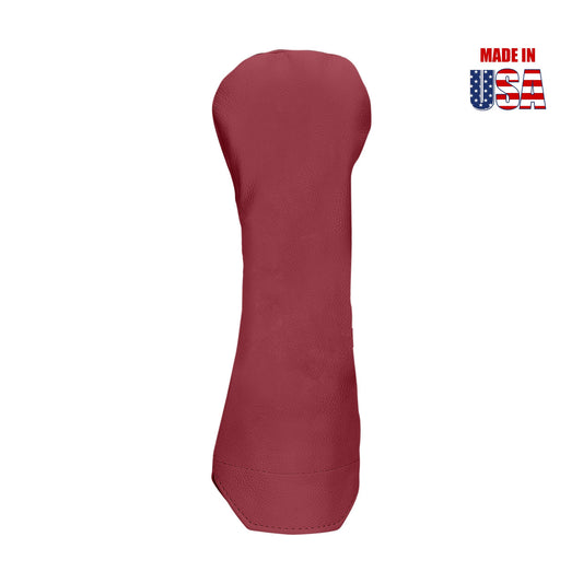 Red American Leather Fairway Headcover