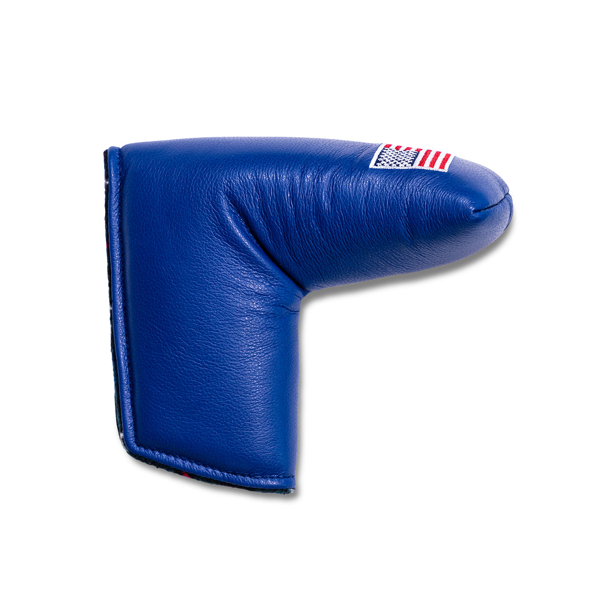 Classic American Flag Blade Leather Putter Covers - Ocean Blue