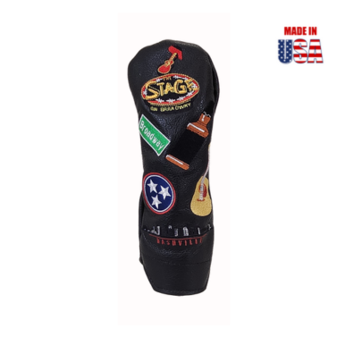 Nashville Sounds and Spots Mural Leather Headcover Black Hybrid