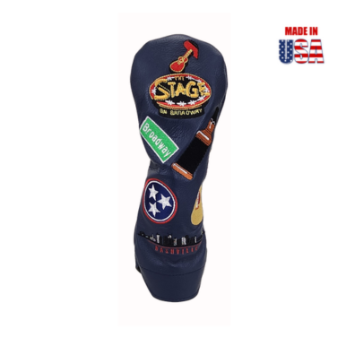 Nashville Sounds and Spots Mural Leather Headcover Navy Hybrid