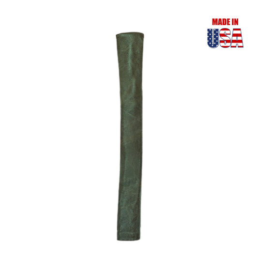 Forest Green Alignment Stick Cover in Pull-Up Leather
