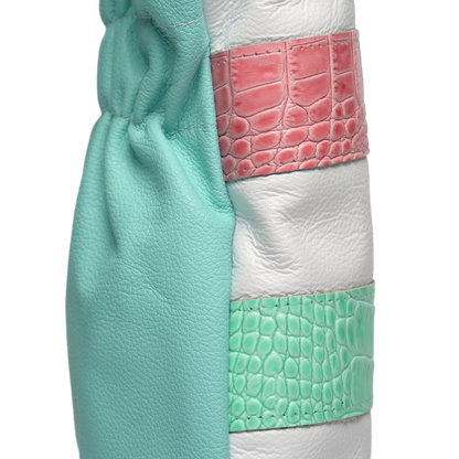 Gator Signature Stripe Leather Driver Headcover - Winston Collection