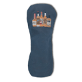 Waxed Canvas Whiskey Bottles Headcover - Driver - Navy