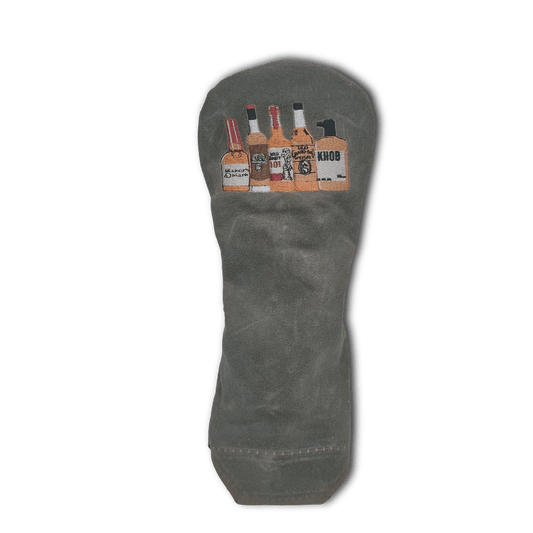 Waxed Canvas Whiskey Bottles Headcover