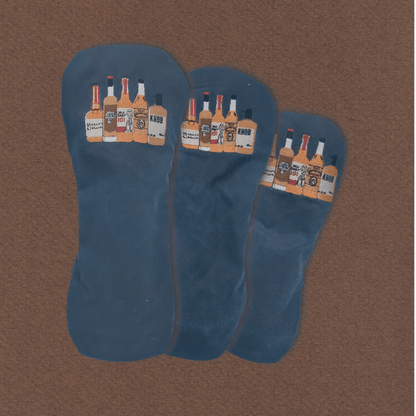 Waxed Canvas Whiskey Bottles Headcover