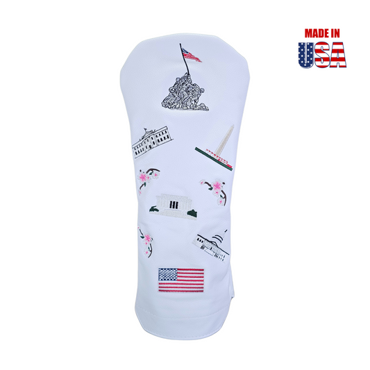 White Washington DC Mural Headcovers