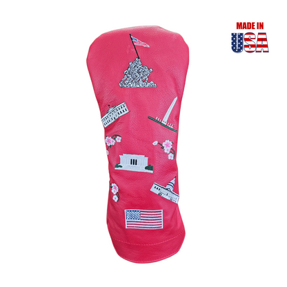 Red Washington DC Mural Headcovers 2
