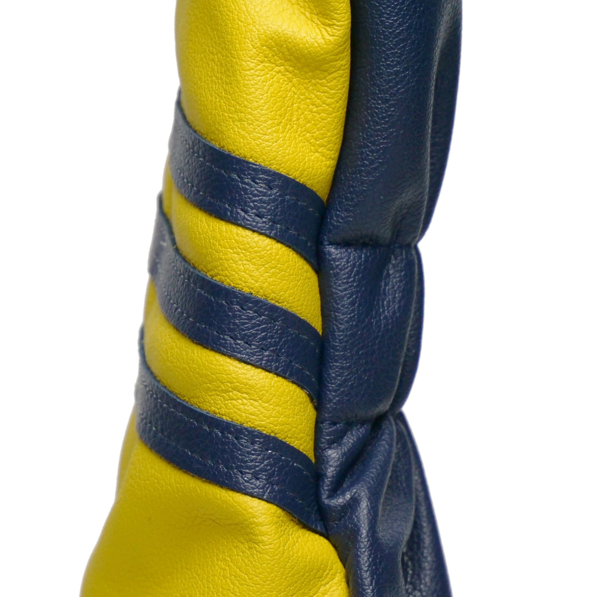 Three Stripe Circle One Leather Driver Headcovers - Winston Collection