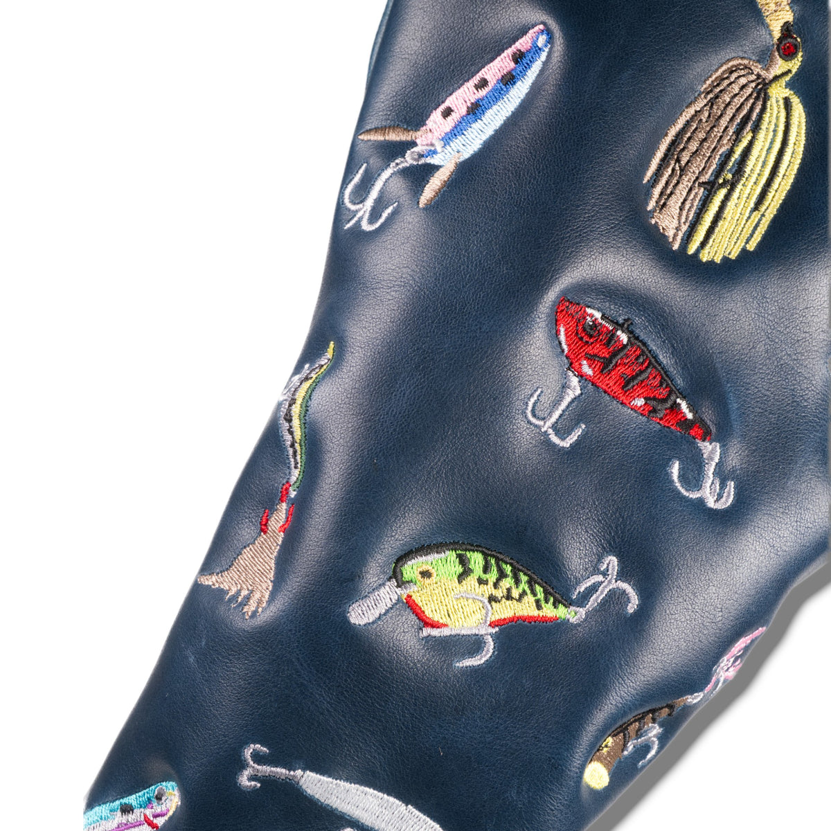 Fishing Lure Premium Pull-Up Leather Headcover - Driver