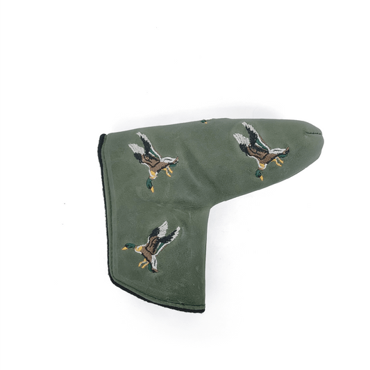 Flying Mallard Pullup Leather Blade Putter Cover