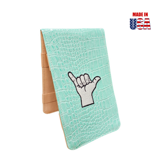Scorecard Holder & Yardage Book, Hang Loose Symbol 1