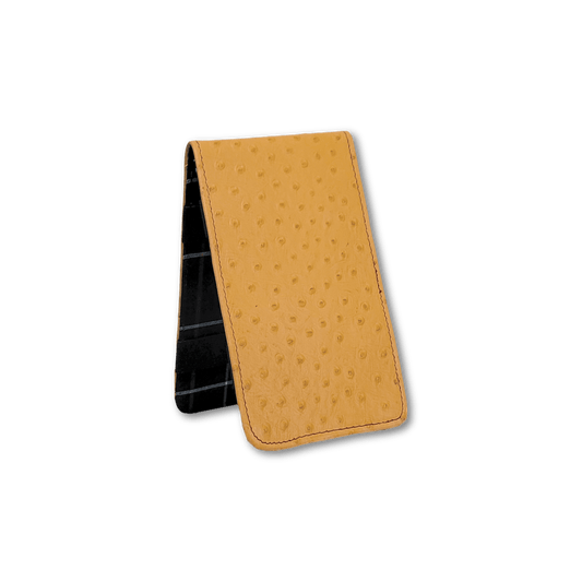 Scorecard and Yardage Book Holder, Ostrich Print
