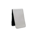 Scorecard and Yardage Book Holder in Ostrich Print - White